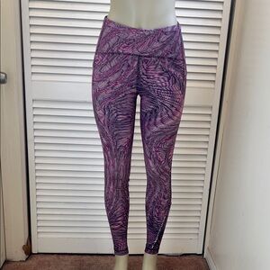 Purple and Black Patterned Leggings